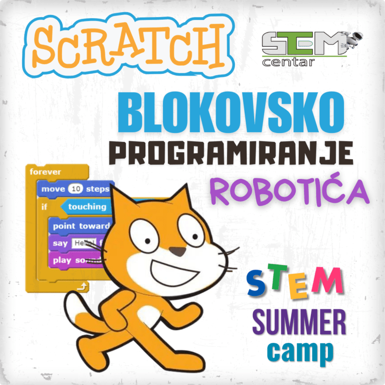 SCRATCH blokovsko programiranje robotića – STEM Summer Camp