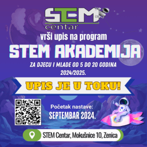 Read more about the article Upis na program STEM AKADEMIJE – STEM Centar 2024/2025.