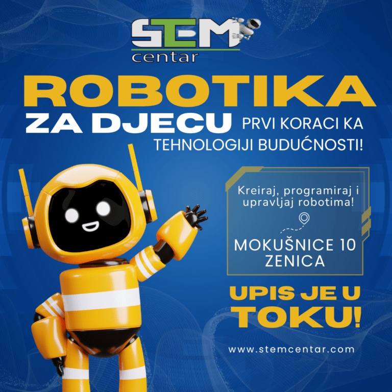 Robotika za djecu u STEM Centru – Prvi koraci ka tehnologiji budućnosti