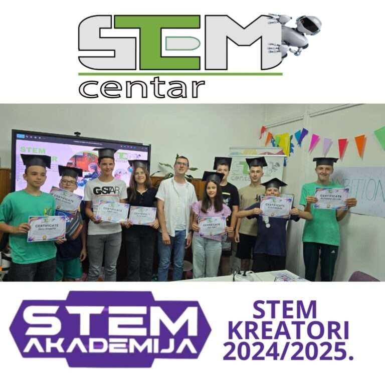 STEM KREATORI uspješno završili drugo polugodište programa STEM AKADEMIJA