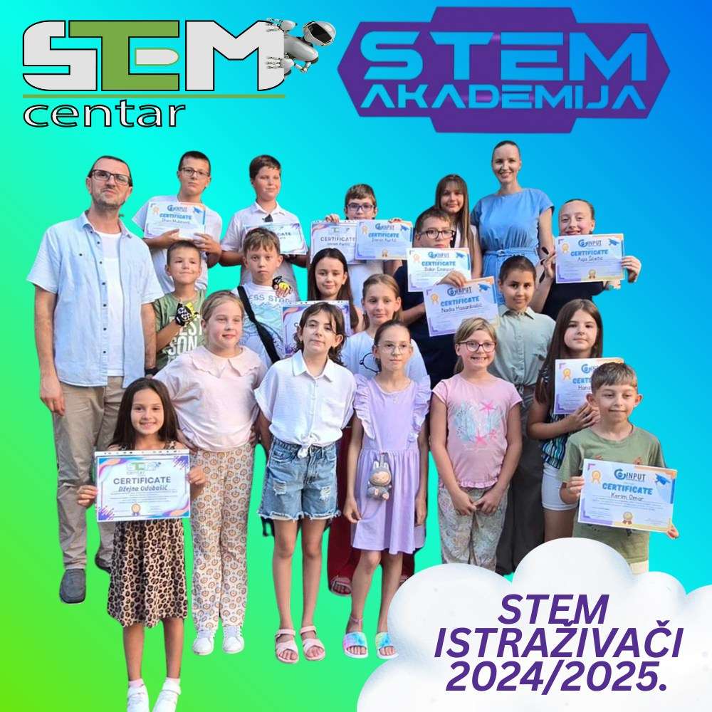 Read more about the article STEM ISTRAŽIVAČI završili ciklus STEM Akademije – mali istraživači, veliki snovi