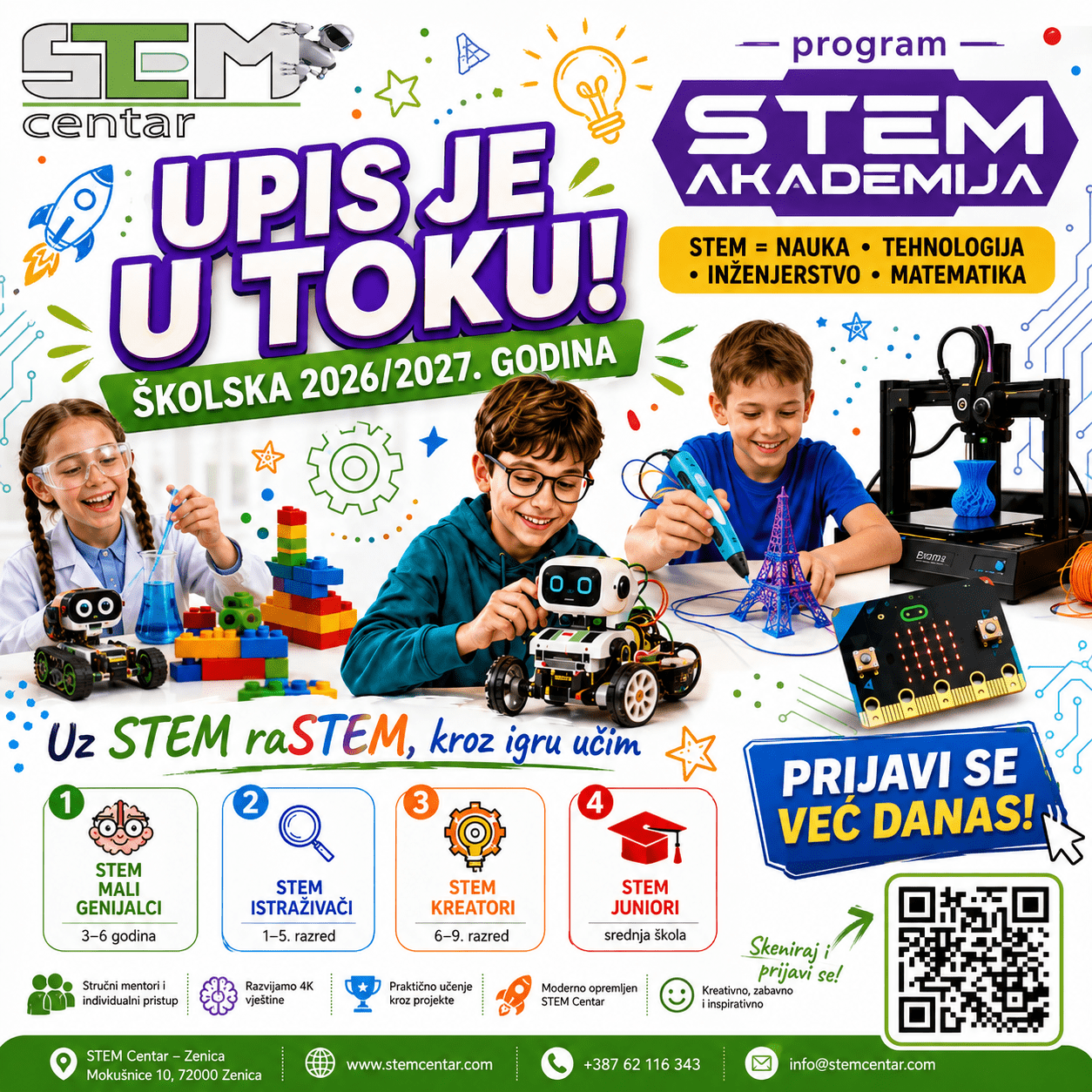 You are currently viewing Danas razvijaju vještine. Sutra kreiraju prilike – UPIS JE U TOKU!