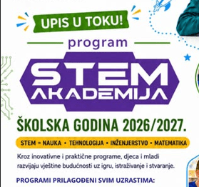 UPIS U TOKU – STEM AKADEMIJA 2026/2027.